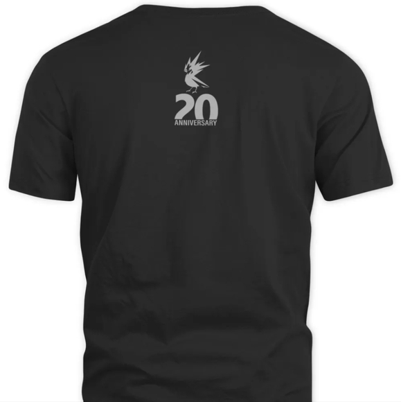 RARE Cyberpunk 2077 Samurai CD Projekt Red 20th Anniversary T Shirt Official SM - Picture 2 of 7